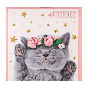 Блокнот "Котёнок", 7 х 7 см, 16 листов