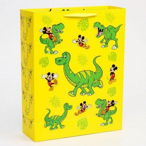 Пакет ламинат вертикальный "Dino", Микки Маус, 31х40х11 см
