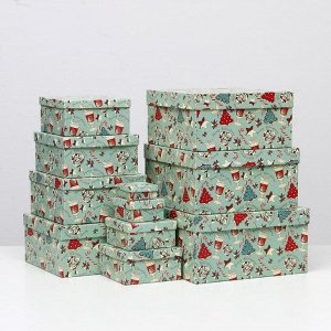 Набор коробок 11 в 1 "Sweet christmas", 25,5 х 25,5 х 13 - 5,5 х 5,5 х 2,5 см