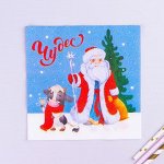 Салфетки бумажные «Чудес», двухслойные, 33х33 см, набор 20 шт.