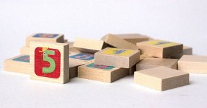 Игра деревянная МЕМО "Веселые числа"