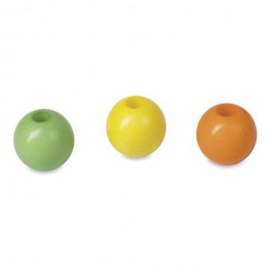 Бусины для творчества "Шарики", 8 мм, 30 грамм, желтые, оранжевые, зеленые