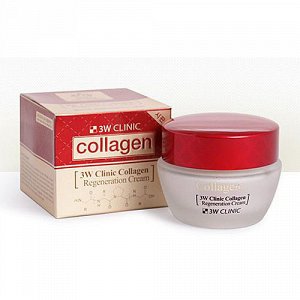 Восстанавливающий крем для лица с коллагеном  3W Clinic  Collagen Regeneration Cream