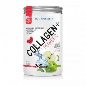 Nutriversum  WSHAPE - Collagen+Powder NEW, 600 г (Green Apple)