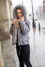 Парка короткая Gray трансформер