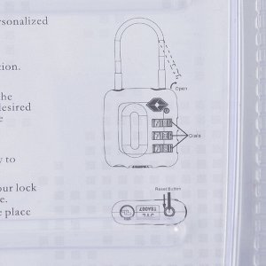 69108-8 FABRETTI Кодовый замок для чемодана сплав цинка