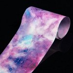 Переводная фольга для декора «Космос», 4 ? 50 см, цвет фиолетовый/сиреневый