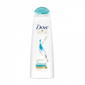 Шампунь для волос Dove Nutritive Solutions 2 в 1 «Основной уход», 380 мл