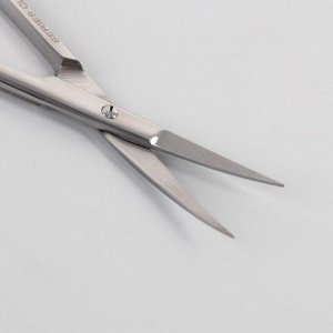 Ножницы маникюрные, для кутикулы, загнутые, узкие, 10 см, цвет серебристый, B-131-S-SH