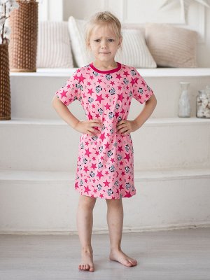 Платье домашнее из интерлока Модница розовый