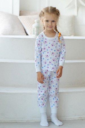 Пижама детская из кулирки Соната сиреневый