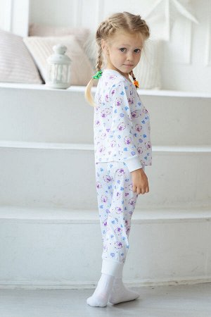 Пижама детская из кулирки Соната сиреневый