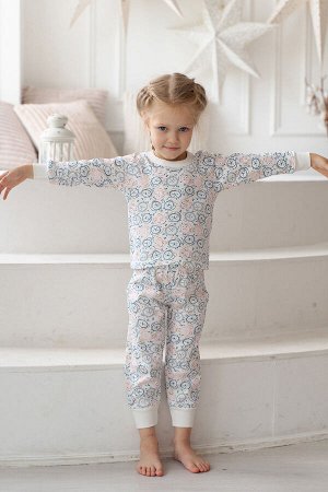 Пижама детская из кулирки Соната часы