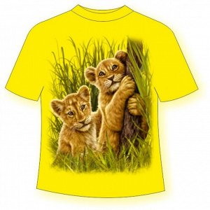 Детская футболка со львятами 796 (B)