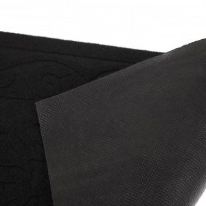 Коврик придверный без окантовки «Восточная сказка», 40?60 см, цвет чёрный