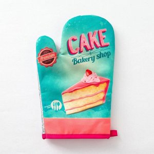 Варежка Доляна "Cake"цв.голубой 26*16 см, 100% п/э