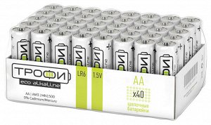 Батарейки ТРОФИ LR6-40 bulk ECO (40/960) (цена за 40 шт.)