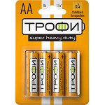 Батарейки ТРОФИ R6-4BL
