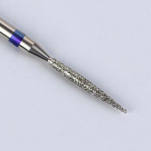 Фреза алмазная для маникюра «Пламя», средняя зернистость, 1,6 ? 14 мм