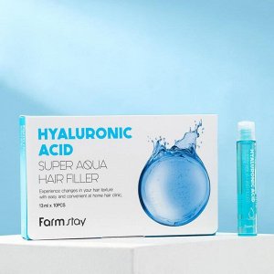 Farm Stay Hyaluronic Acid Super Aqua Hair Filler Суперувлажняющий филлер с гиалуроновой кислотой 1 шт (13 мл)