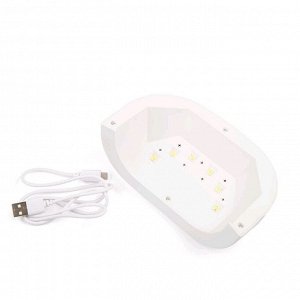 Лампа для гель-лака TNL Moonlight, UV/LED, 24 Вт, 6 светодиодных ламп, таймер 60 с, белая