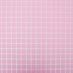 Пленка для цветов "Клетка", розовый-голубой, 0,58 х 10 м