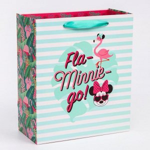 Пакет ламинат вертикальный "Fla-Minnie-go", Минни Маус, 23х27х11,5 см