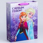 Пакет ламинат вертикальный &quot;С Новым годом!&quot;, 31х40х11 см, Холодное сердце