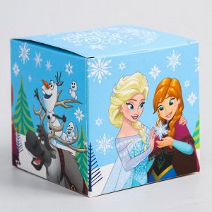 Коробка подарочная складная "С Новым Годом", Холодное сердце, 9 - 9 - 9 см