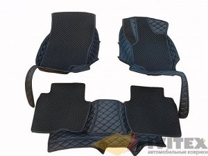 Ковры салонные 3D 1+2 ряд  Mitsubishi Outlander (гибрид) GG2W (07.2012--) правый руль