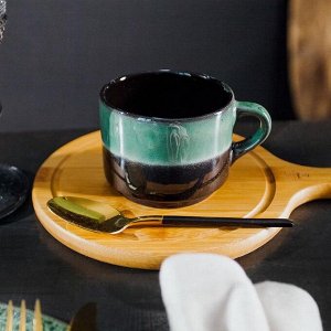 Чайная пара Verde notte: чашка 200 мл, блюдце d=15,5 см