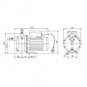 Насос поверхностный Wilo Jet WJ 202 X EM