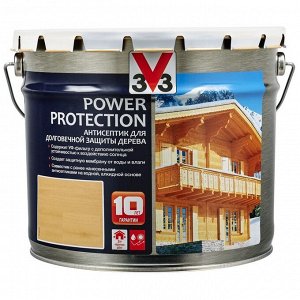 Алкидный антисептик для дерева POWER PROTECTION полуглянец Венге  9л.