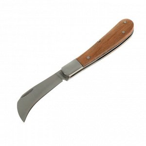 Нож садовый, складной, длина 16,5 см, лезвие 7 см, пластиковая ручка