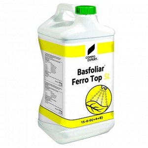 Жидкое органо-минеральное удобрение Compo для газонов Basfoliar Ferro Top SL,10 л