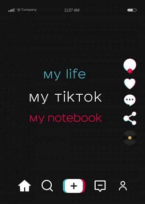 Блокнот. My life my TikTok my notebook (формат А4, мягк.обл., круглые углы, блок в точку)