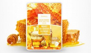 Тканевая маска на основе фильтрата улитки и мёда DEOPROCE COLOR SYNERGY EFFECT SHEET MASK YELLOW