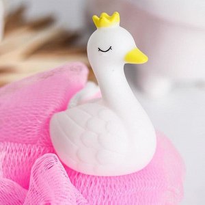 СИМА-ЛЕНД Игрушка-мочалка для купания, детская «Лебедь»