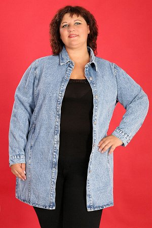 Куртка джинсовая голубая женская