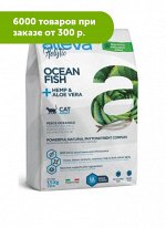 Alleva Holistic сухой корм для кошек с океанической рыбой, коноплей и алое вера 1,5кг