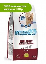 Forza10 Mini Adult Maint Agnello/Riso для взрослых собак мелких пород Ягненок/Рис 2кг