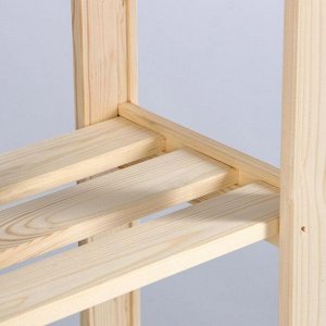 Стеллаж деревянный усиленный 180х84х28см, 5 полок