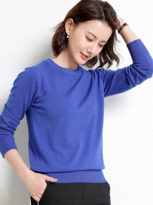 Женский пуловер темно синий