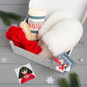 Набор подарочный «Новый год: Warm winter wishes» полотенце и аксессуары
