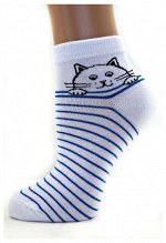 Носки женские средней длины &quot;кот&quot;