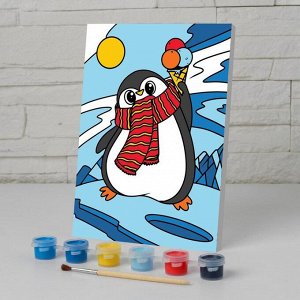 Картина по номерам «Пингвин» 21х15 см