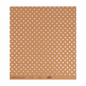 Набор крафтовой бумаги для скрапбукинга с фольгированием «Вдохновляй», 30,5 х 30,5 см, 10 листов