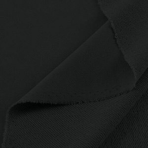 Ткань футер 3-х нитка диагональный 3772-1 цвет черный