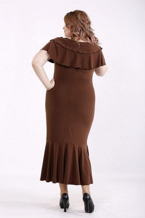 Платье 1233-1 коричневое