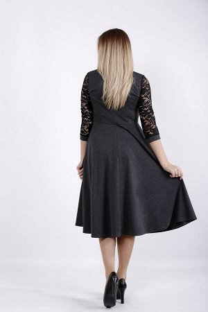 Платье 1033-1 темно-серый